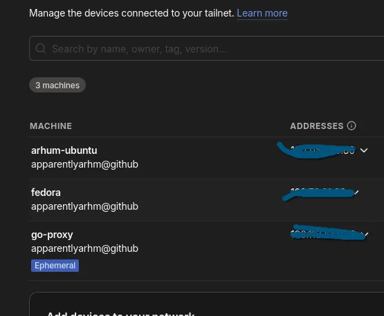 Our docker app shows up as an actual device on the vpn